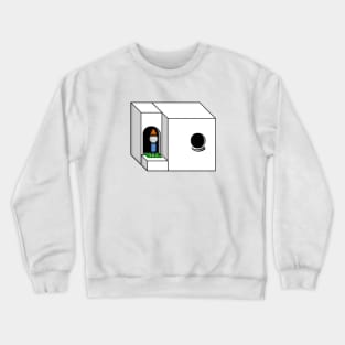 Mignome Waiting at a Door Crewneck Sweatshirt